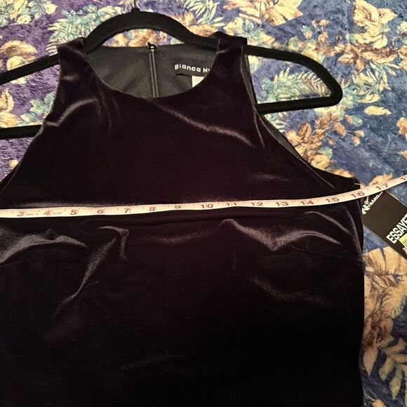 Bianca Nygard Sleeveless Velvet Tank Back Zip Sz 6 - Picture 9 of 9